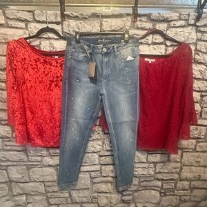 New with Tags Seven 7 embellished Jeans